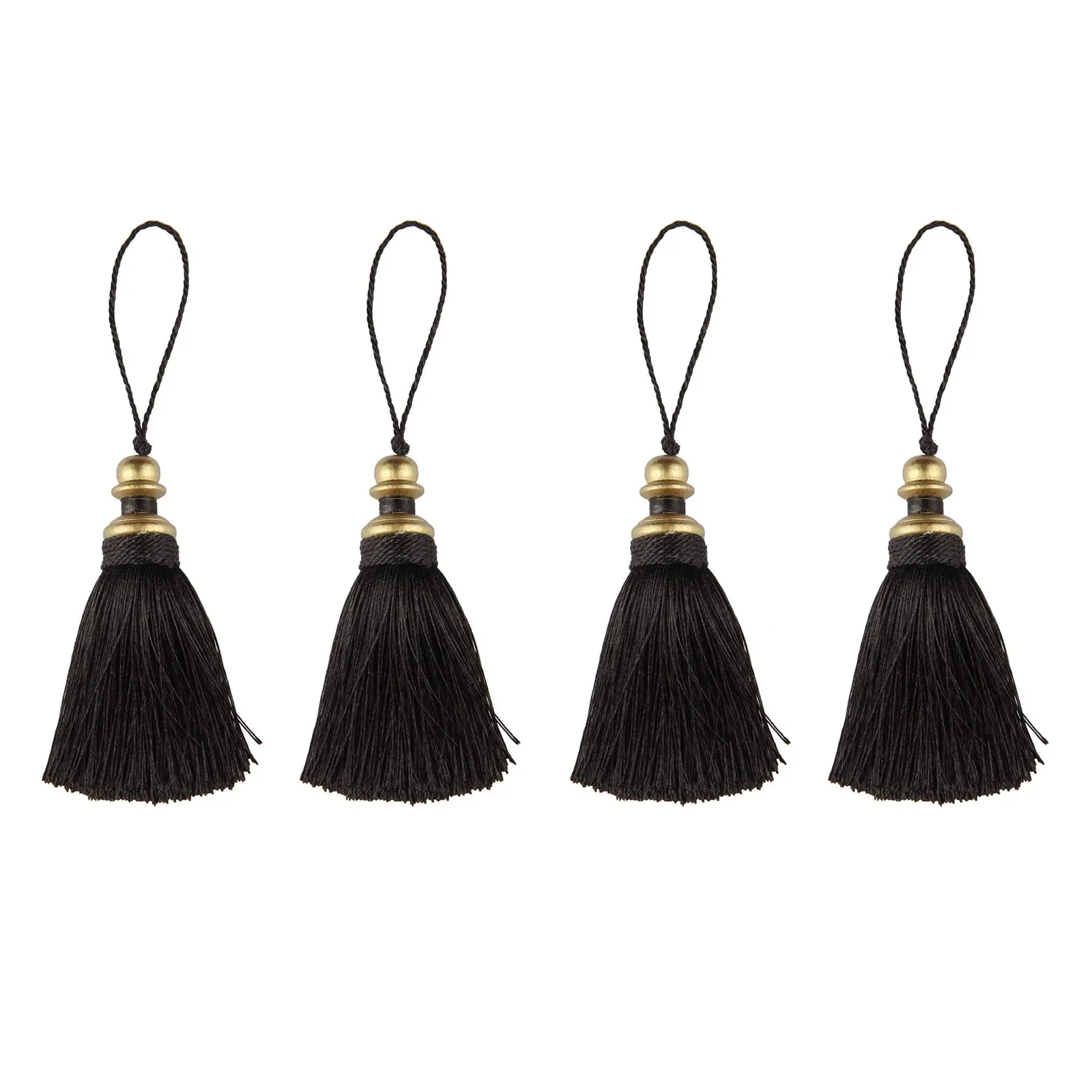 1PC Hanging Rope Silk Tassels Fringe Sewing Tassel Trim Key Tassels For DIY Embellish Curtain Accessories