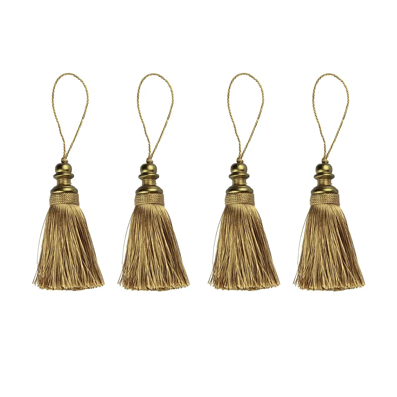 1PC Hanging Rope Silk Tassels Fringe Sewing Tassel Trim Key Tassels For DIY Embellish Curtain Accessories