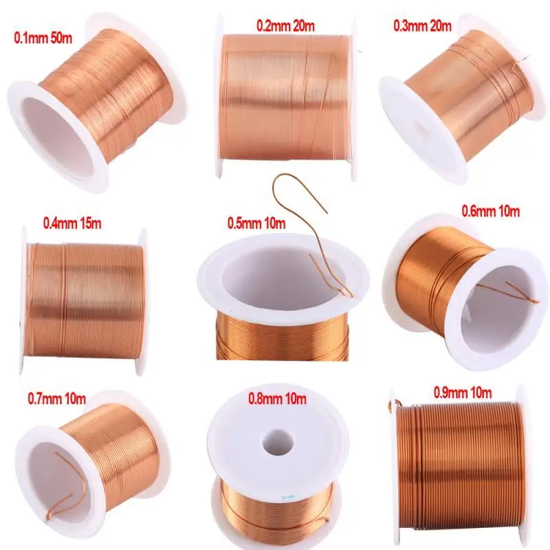 Cable Coppers Wire Magnet Enameled Coppers 0.1/0.2/0.3/0.4/0.5/0.6/0.7/0.8/0.9mm Winding Coil Coppers Wire