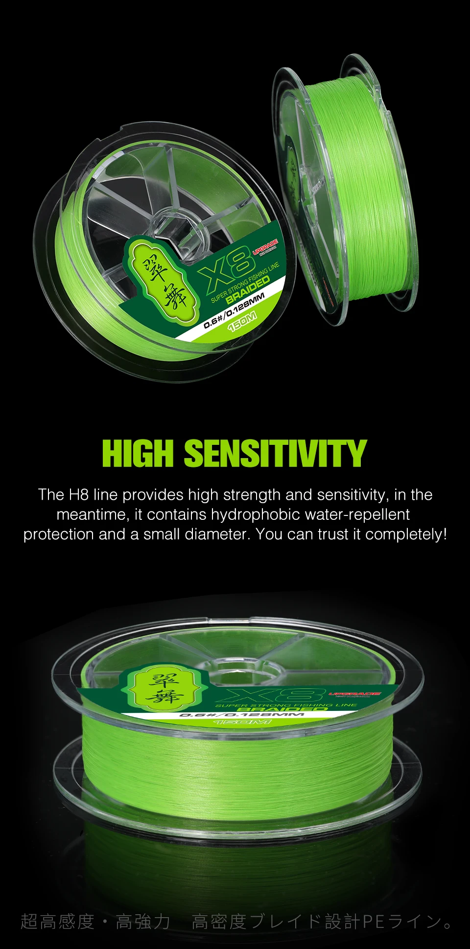 TSURINOYA 300M 150M 100M 8 Weaves PE Fishing Line H8 Ultra-long Casting 8 Strand Braided Smooth Multifilament Line 14-50LB