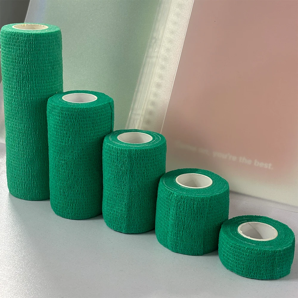 1 Roll 4.5m Blue Waterproof Bandage First Aid Kit Security Self-Adhesive Elastic Bandage Emergency Survival Kit