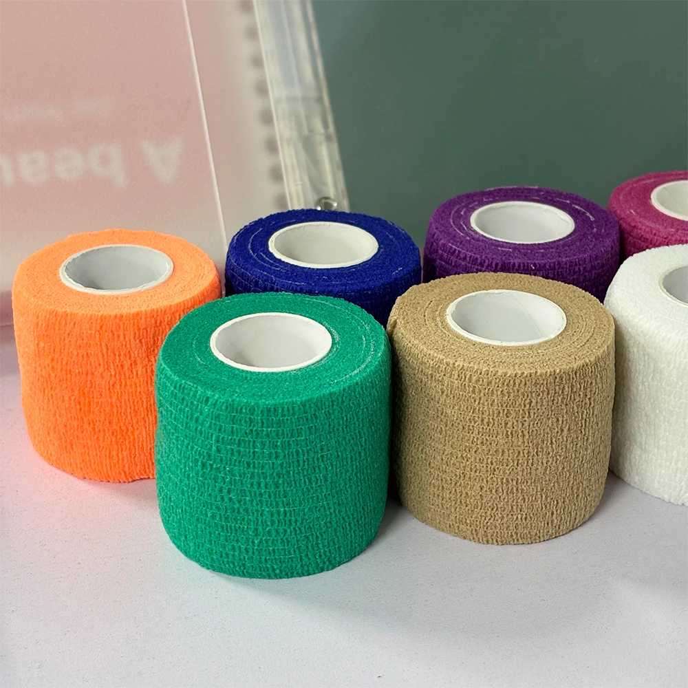 1 Roll 4.5m Blue Waterproof Bandage First Aid Kit Security Self-Adhesive Elastic Bandage Emergency Survival Kit
