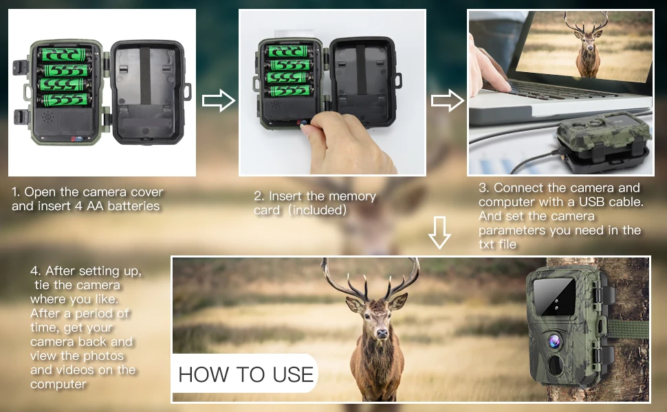 20MP 1080P Mini Trail Hunting Camera Wildlife Cameras 850NM Night Vision Mini600 Animal Cam Photo Trap Surveillance Tracking