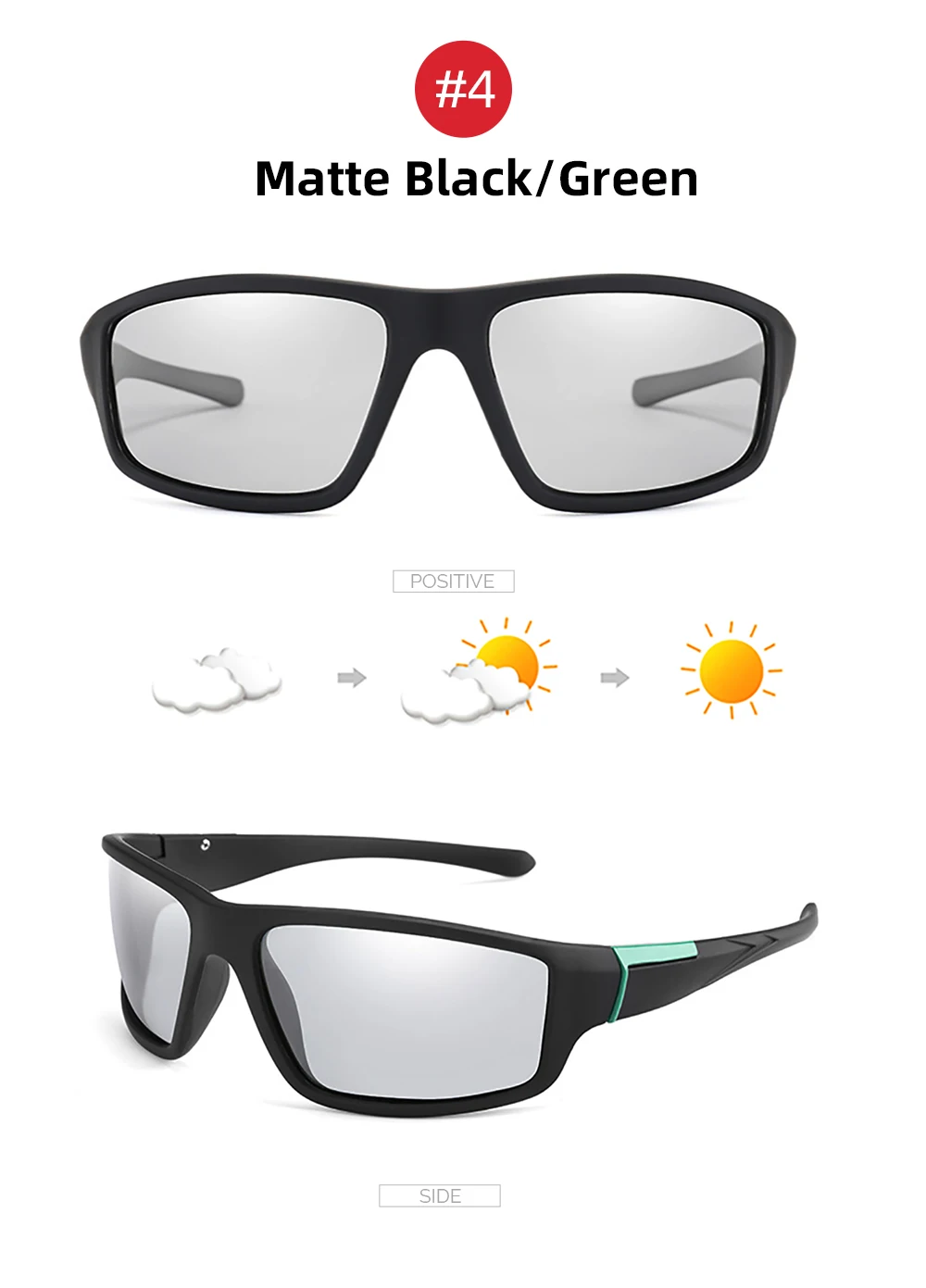 Men Photochromic Sunglasses Cycling Matte Black Sports Goggles Women Color Changing Polarized Bicycle Riding 2026 Sun Glasses