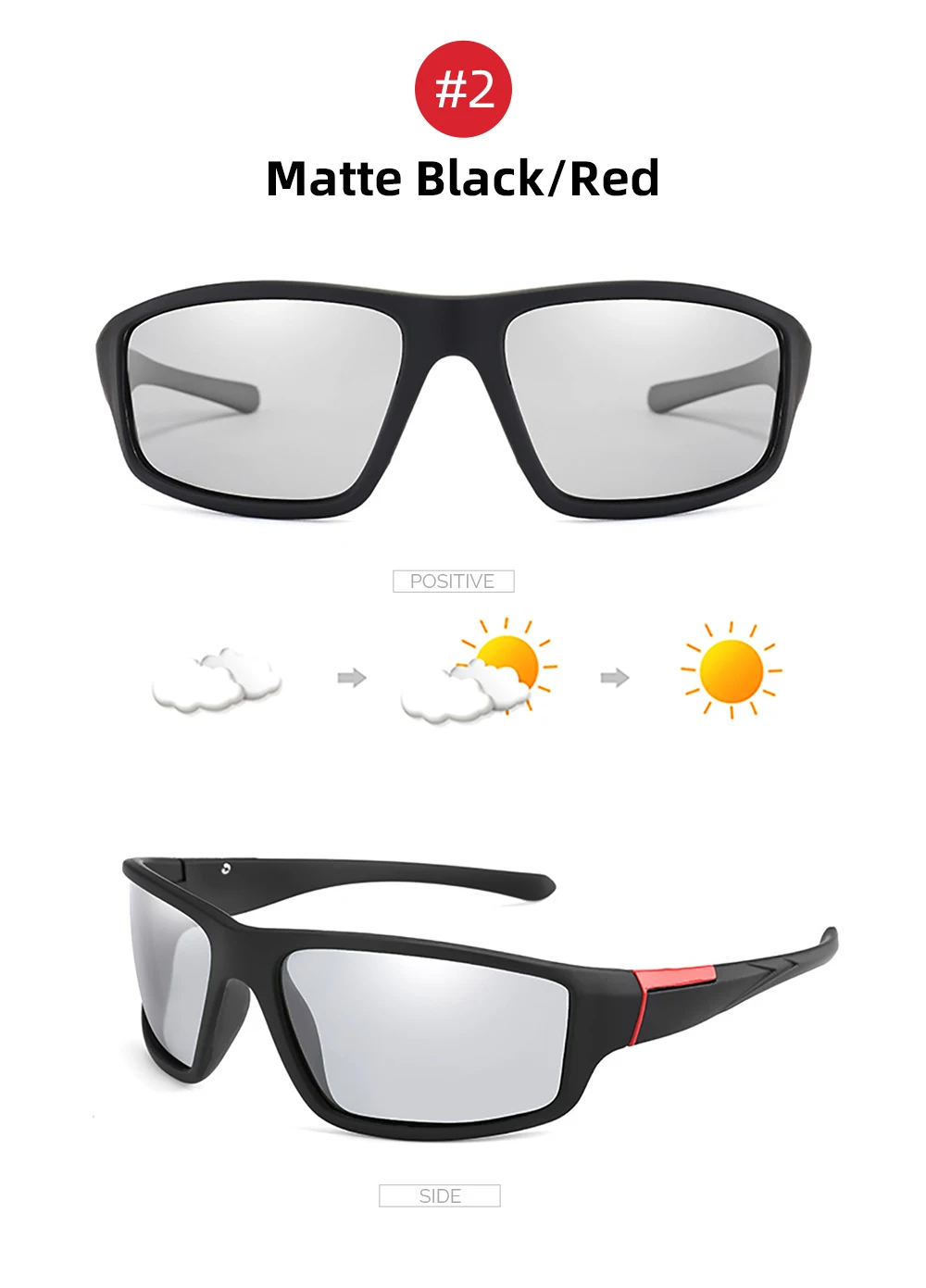 Men Photochromic Sunglasses Cycling Matte Black Sports Goggles Women Color Changing Polarized Bicycle Riding 2026 Sun Glasses