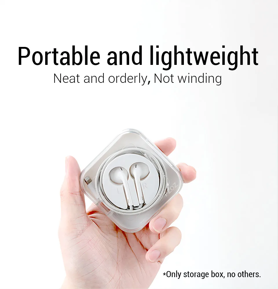 PZOZ For Apple watch charger cable storage box wired earphones Headphone c to type c Macbook cable management organizer Case