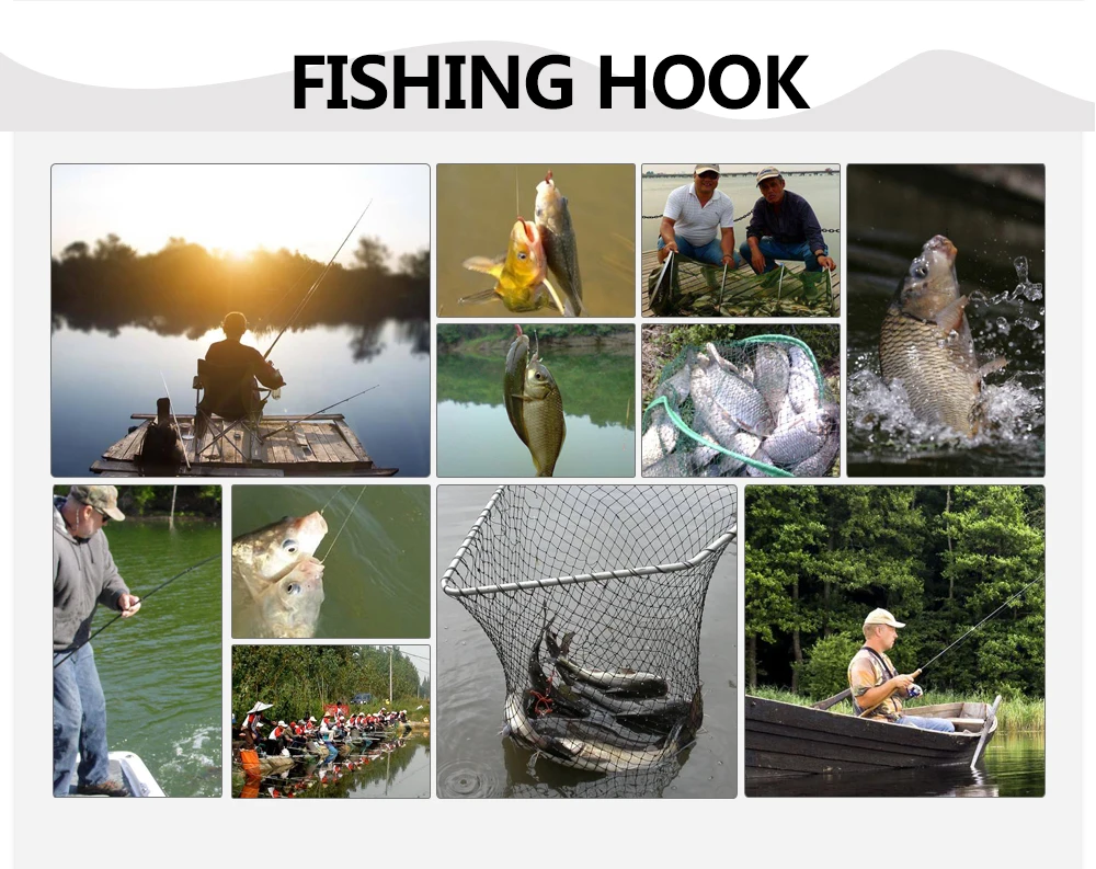 FTK Long Shank Fishing Hook High Carbon Steel Baithook Black Chrome Ringed Marine Sharp Barbed Hook for Fishing Accessories