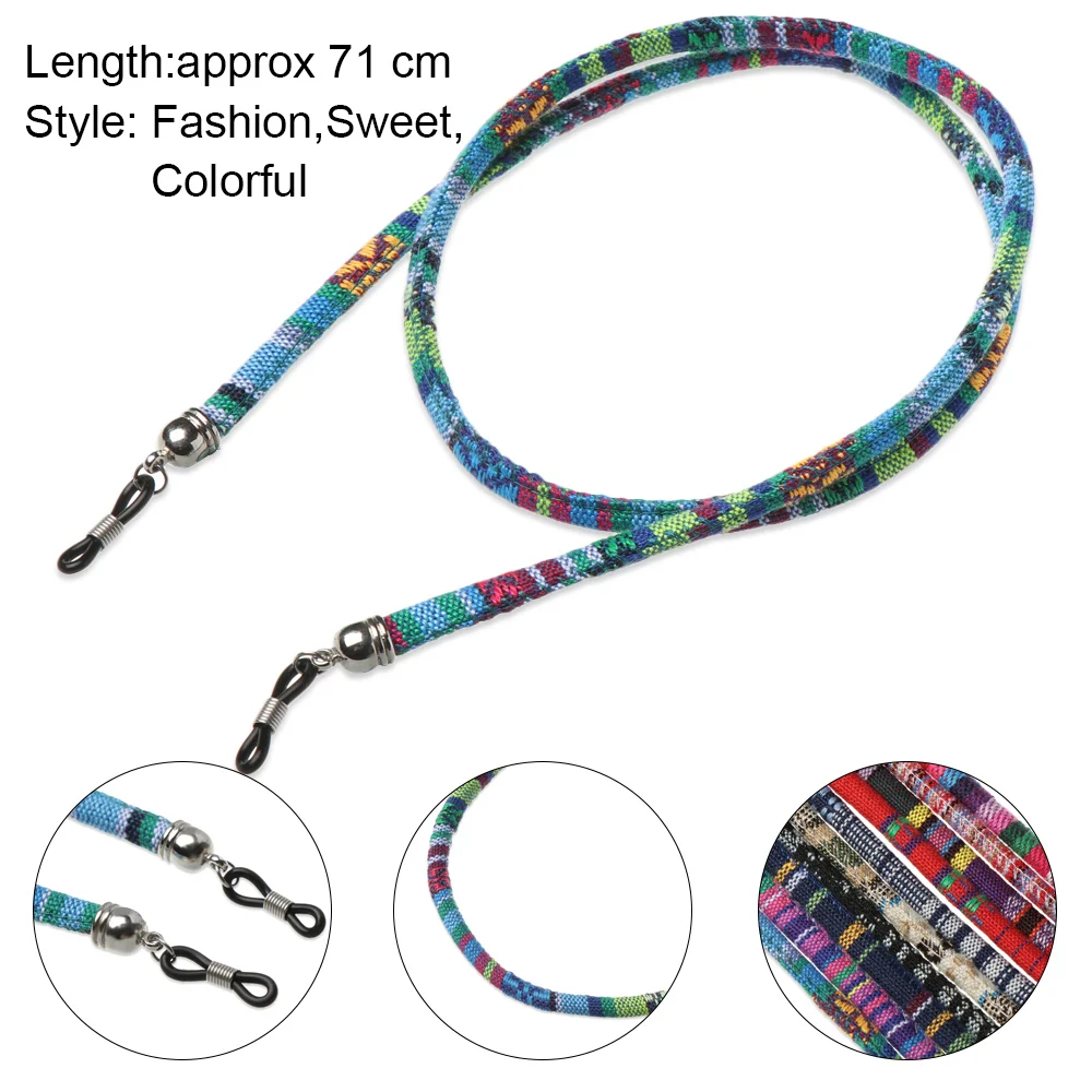 Colorful Acrylic Beads Glasses Chain Reading Glasses Cord Holder Anti-lost Rope Vintage Neck Strap Rope for Eyewear Accessories