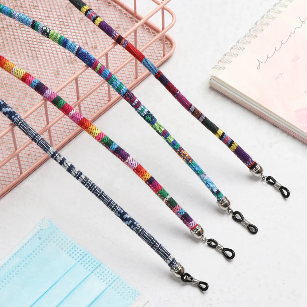 Colorful Acrylic Beads Glasses Chain Reading Glasses Cord Holder Anti-lost Rope Vintage Neck Strap Rope for Eyewear Accessories