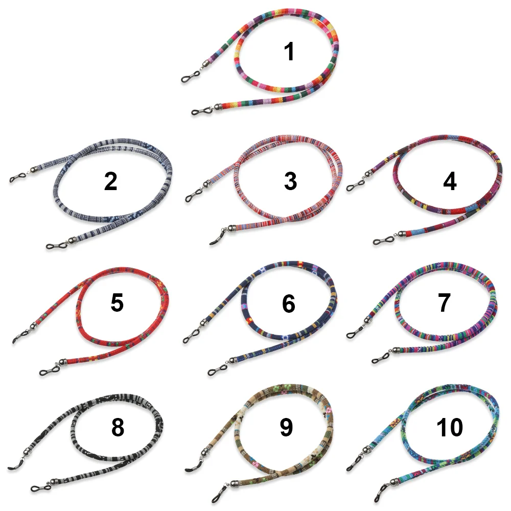 Colorful Acrylic Beads Glasses Chain Reading Glasses Cord Holder Anti-lost Rope Vintage Neck Strap Rope for Eyewear Accessories