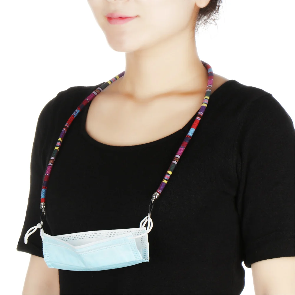 Colorful Acrylic Beads Glasses Chain Reading Glasses Cord Holder Anti-lost Rope Vintage Neck Strap Rope for Eyewear Accessories