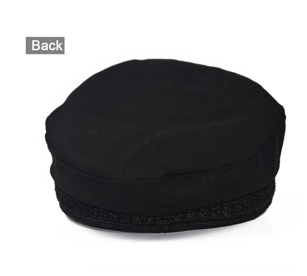 Fashion Women Men Spring Autumn Sailor Black Ladies Beret Top Captain Cap Travel Octagonal Hat