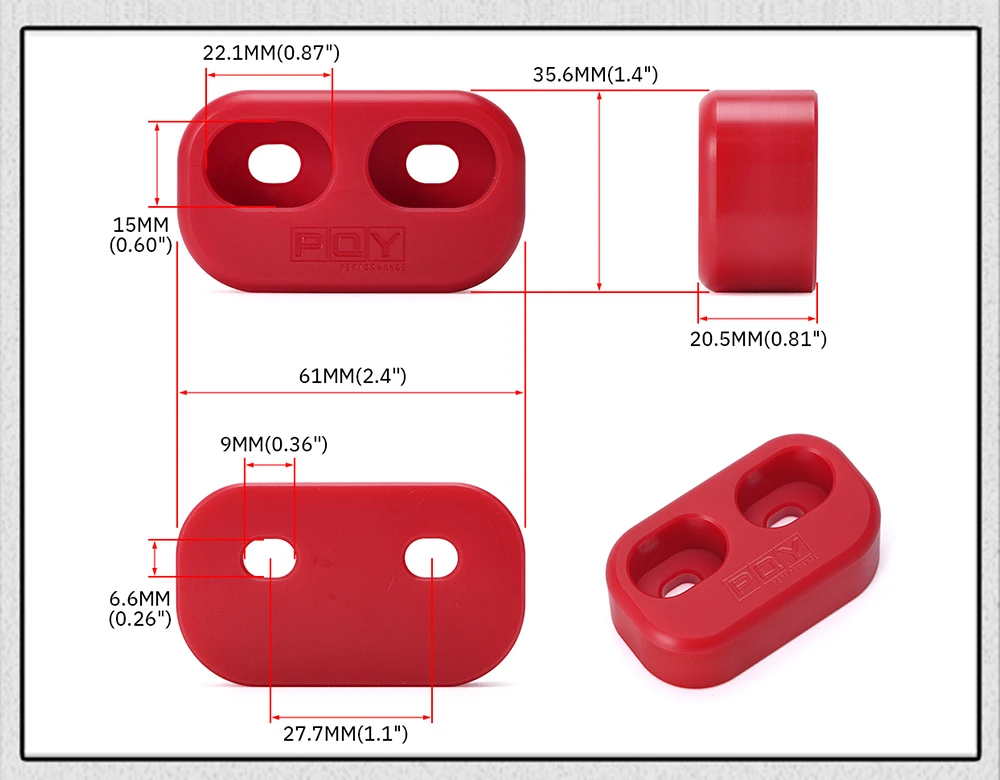 PQY 2pcs Door Lining Bushings Replacement For Mazda NA, NB, NC, ND MX-5 Miata Door Bushings All Miata Generations