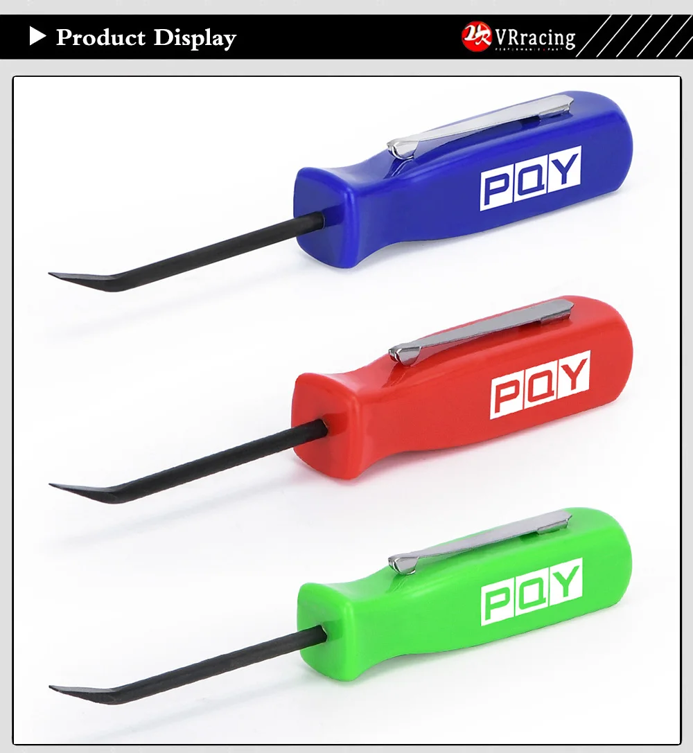 VR - 1pcs Pocket Pry Bar Short Angled Operating Handy Tool 4-Sided Grip Car Repair Tool Remover Removal Hand Tools VR-GJ005-QY