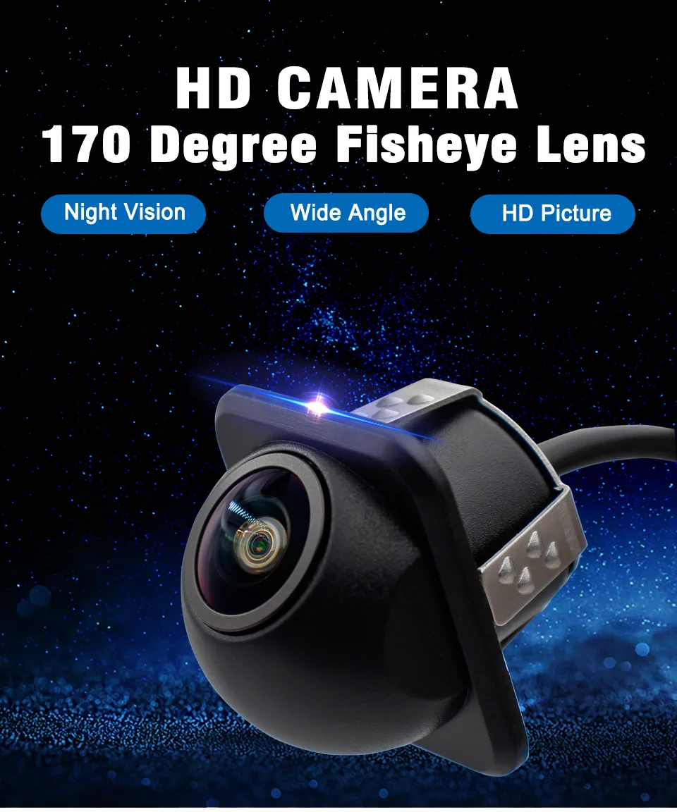 Smartour 4K CCD Fisheye Chips HD Night Vision Auto Parking Assistance With Parking Line AHD 1080P Car Rear View Camera
