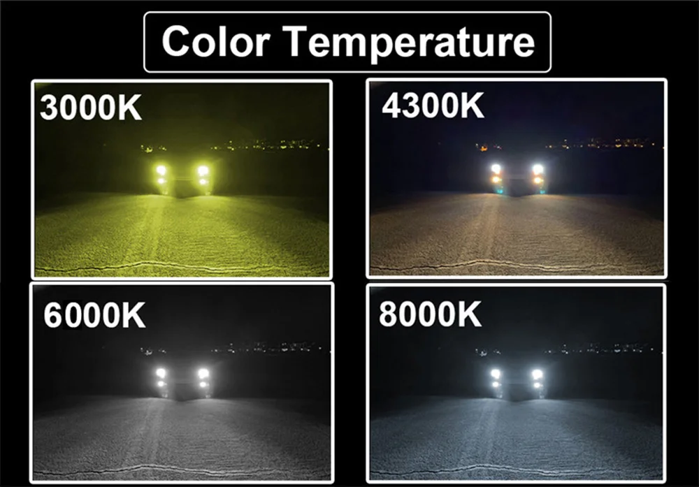 Heyword 150000lm 450W 1860 CSP chip 3000k/4300k/6000k/8000k Car LED Headlight h4 h7 h1 LED headlights 9005 H7 h11 led light