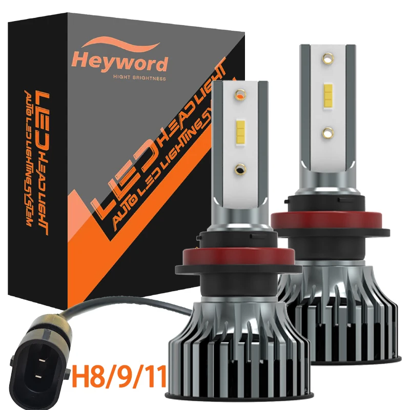 Heyword 150000lm 450W 1860 CSP chip 3000k/4300k/6000k/8000k Car LED Headlight h4 h7 h1 LED headlights 9005 H7 h11 led light