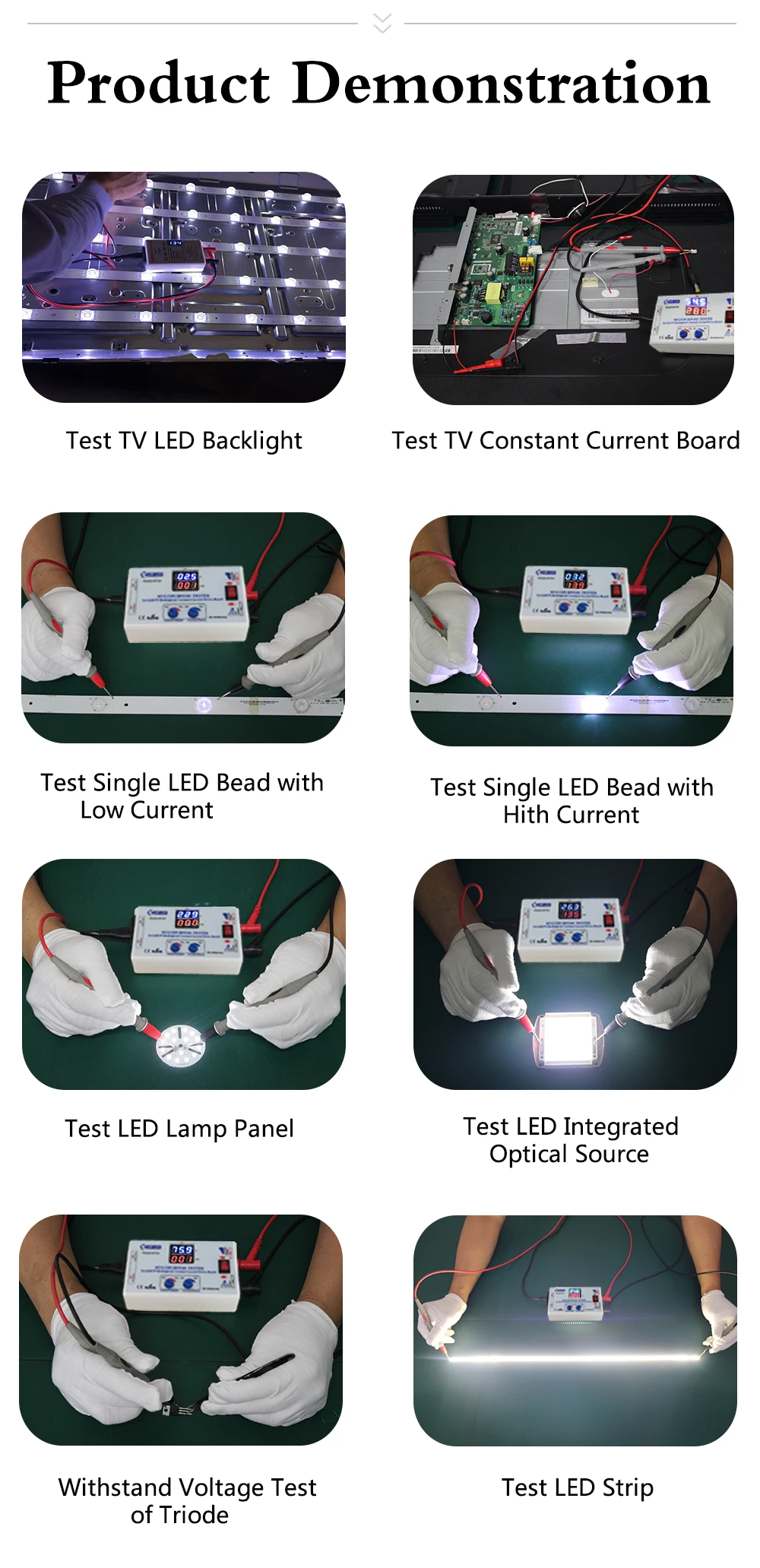 YEKMLCO KT4H 0-330V LED TV Backlight Tester Smart-Fit Manual Voltage Adjustment Constant Current Driver Board Repair LED Bead