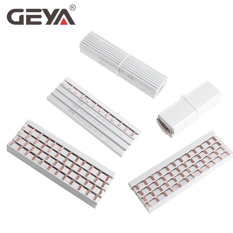 GEYA PIN TYPE Fork Type Copper Busbar for Distribution Box Circuit Breaker MCB 63A Connector Busbar Connection