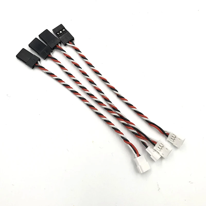 4PCS JST 1.5mm 3Pins Male Female and JR Style for Mini Receiver Servo Wire Plug Converter