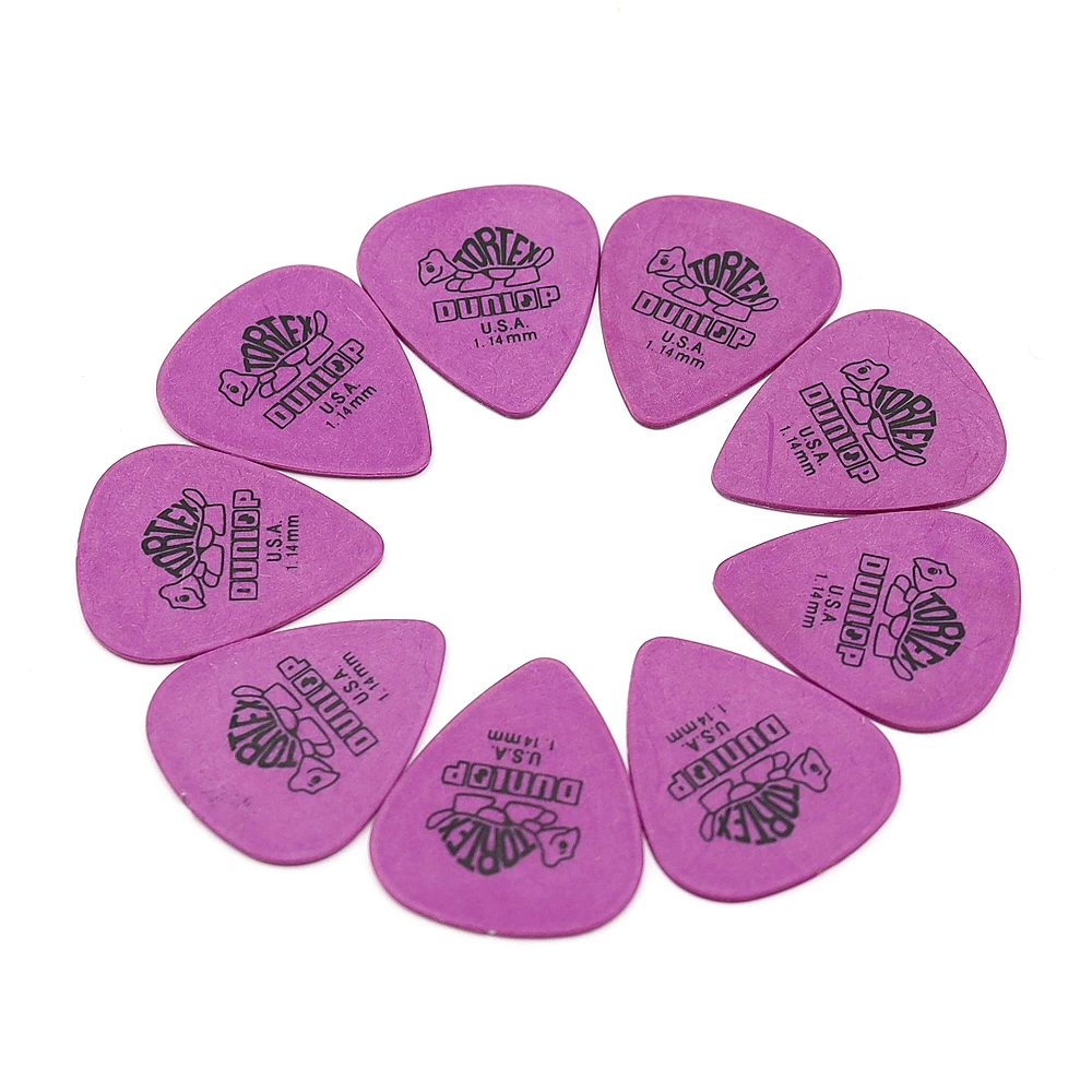 50pcs Dunlop Guitar Picks Electric Guitar Parts Picks Accessories 6 Kinds Thickness Picks