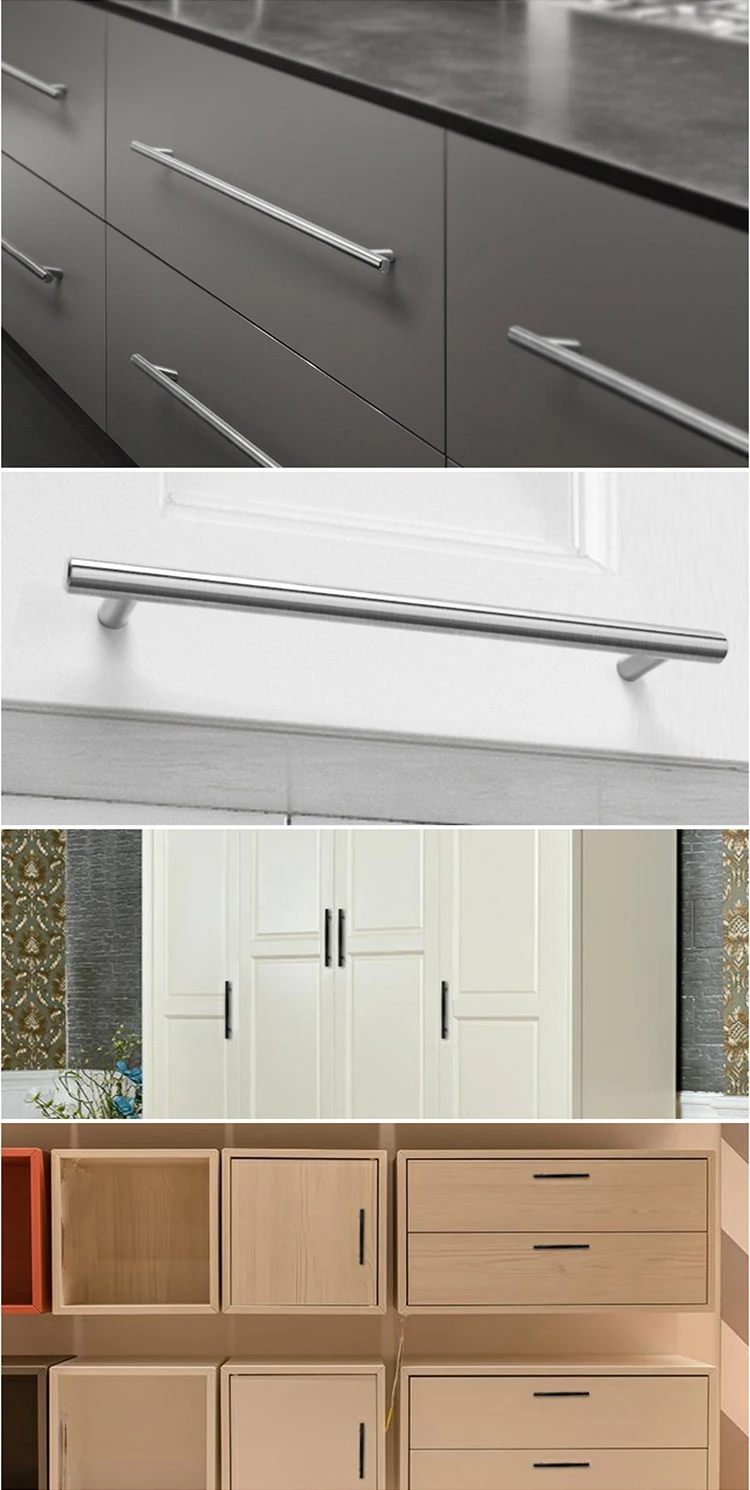 Stainless Steel Handles for Cabinets and Drawers Kitchen Handles Bathroom Cabinets Handles Cabinet Metal Furniture Handles