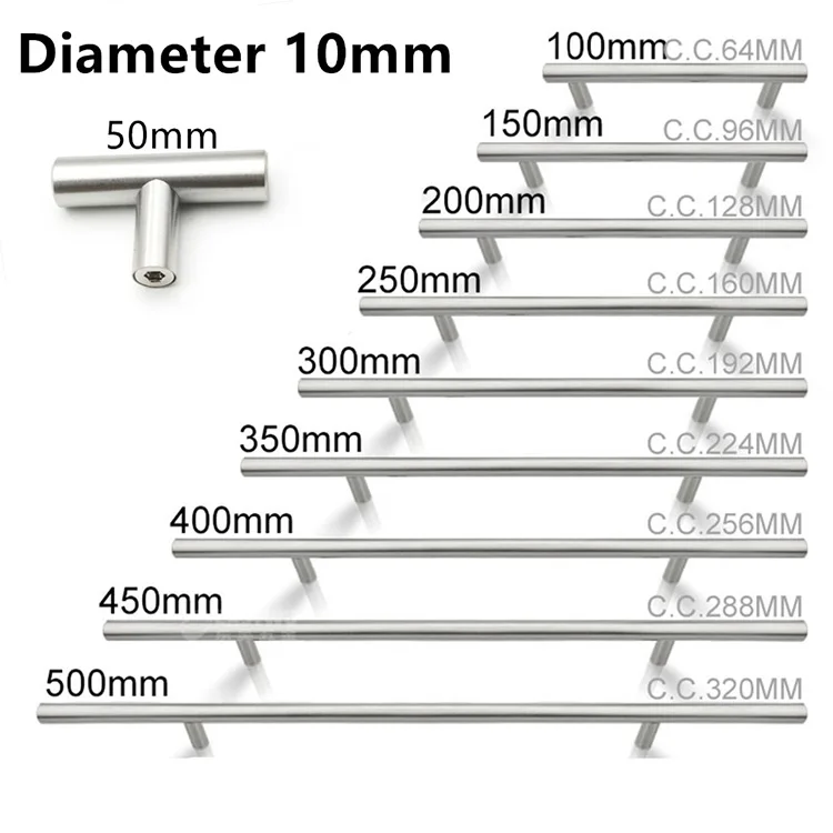 Stainless Steel Handles for Cabinets and Drawers Kitchen Handles Bathroom Cabinets Handles Cabinet Metal Furniture Handles