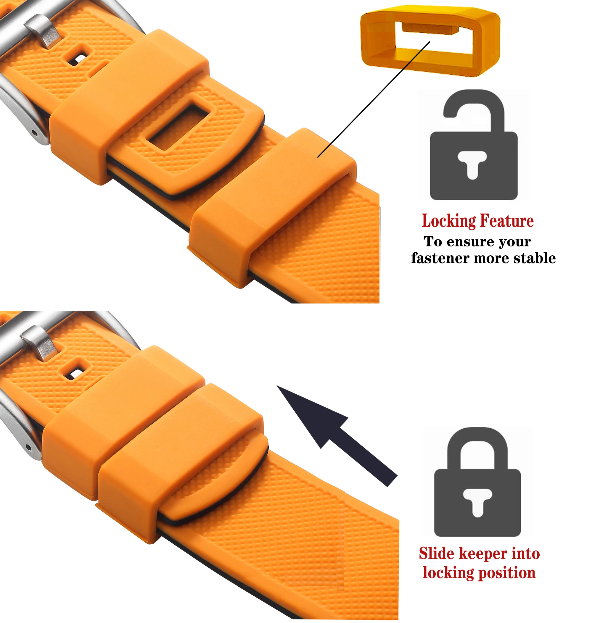 Quick Release Rubber Watch Strap Silicone Watch Band 18mm 20mm 22mm Huawei ,Samsung Galaxy, Garmin, Watch Replacement Watchband