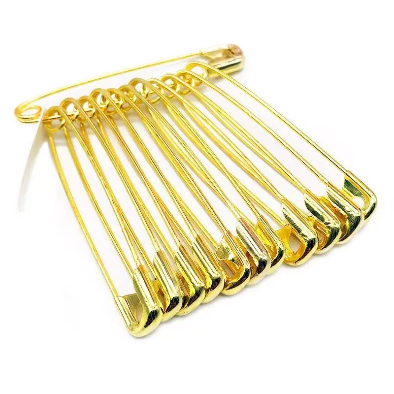 100Pcs Silver Tone Safety Pins Stainless Steel Brooch Jewelry Small Safety Pins Brooch Craft for DIY Sewing Tools Accessories