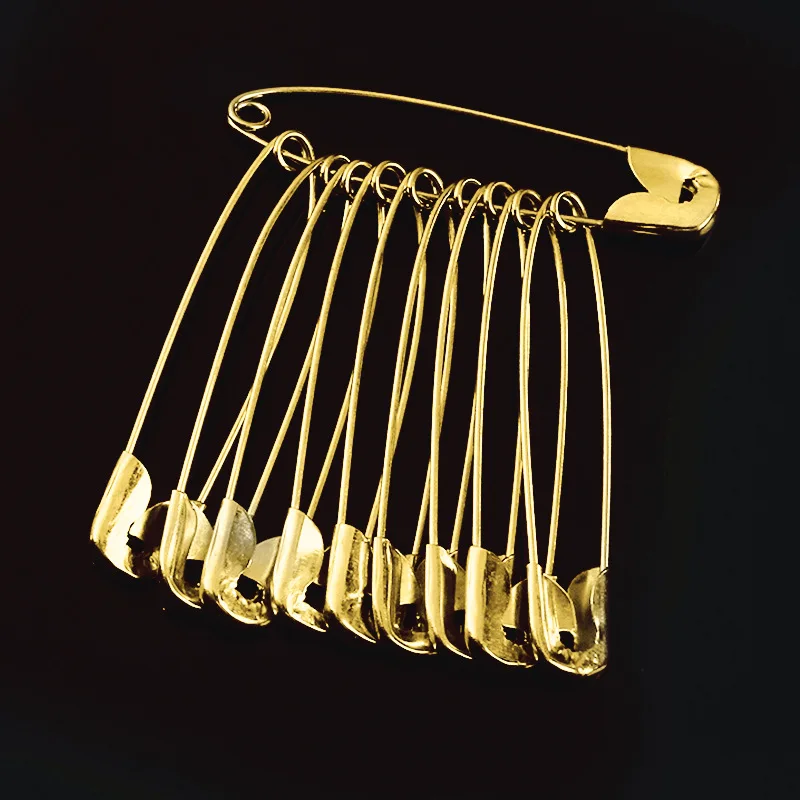 100Pcs Silver Tone Safety Pins Stainless Steel Brooch Jewelry Small Safety Pins Brooch Craft for DIY Sewing Tools Accessories