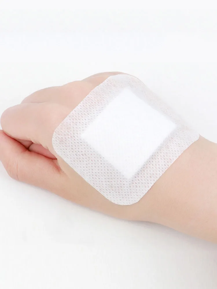10pcs Sterile Dressing Waterproof Breathable Cushion Adhesive Plaster Wound Hemostasis Sticker First Aid Bandage Emergency Kit