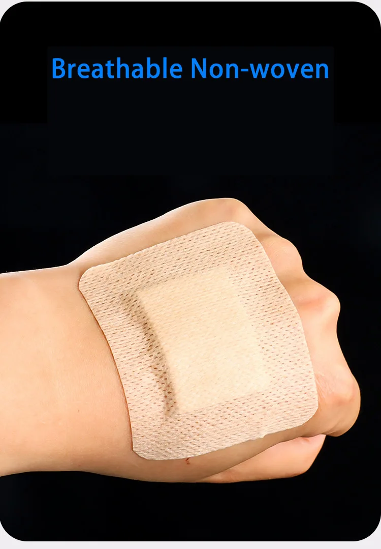 10pcs Sterile Dressing Waterproof Breathable Cushion Adhesive Plaster Wound Hemostasis Sticker First Aid Bandage Emergency Kit