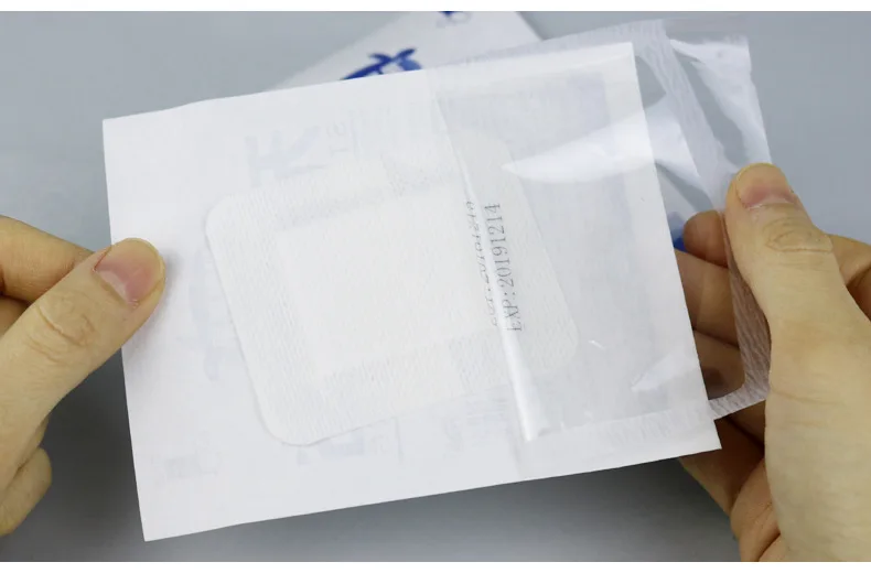 10pcs Sterile Dressing Waterproof Breathable Cushion Adhesive Plaster Wound Hemostasis Sticker First Aid Bandage Emergency Kit