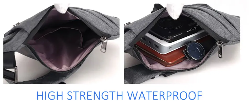 Multifunction Chest Bags Anti Theft Single Crossobdy Bags for Men Waterproof Male Cross Body Messenger Bag Fanny Pack Sac
