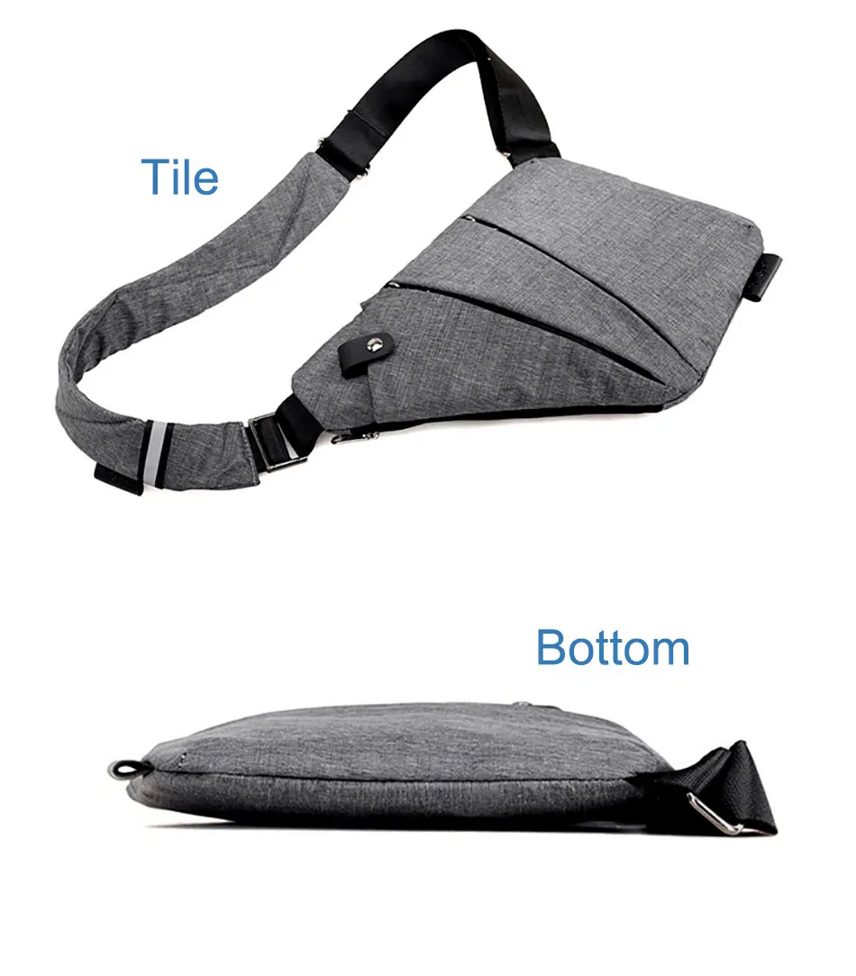 Multifunction Chest Bags Anti Theft Single Crossobdy Bags for Men Waterproof Male Cross Body Messenger Bag Fanny Pack Sac