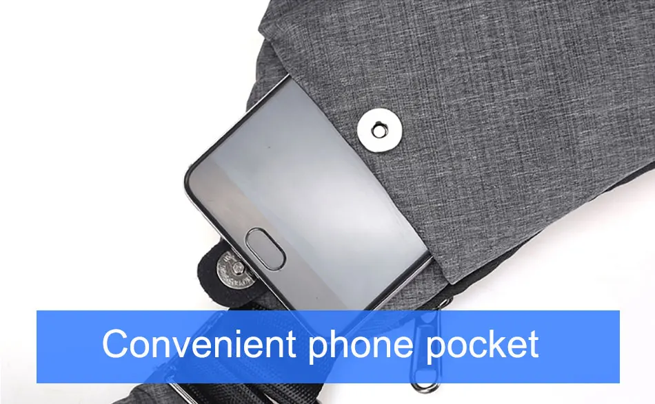 Multifunction Chest Bags Anti Theft Single Crossobdy Bags for Men Waterproof Male Cross Body Messenger Bag Fanny Pack Sac