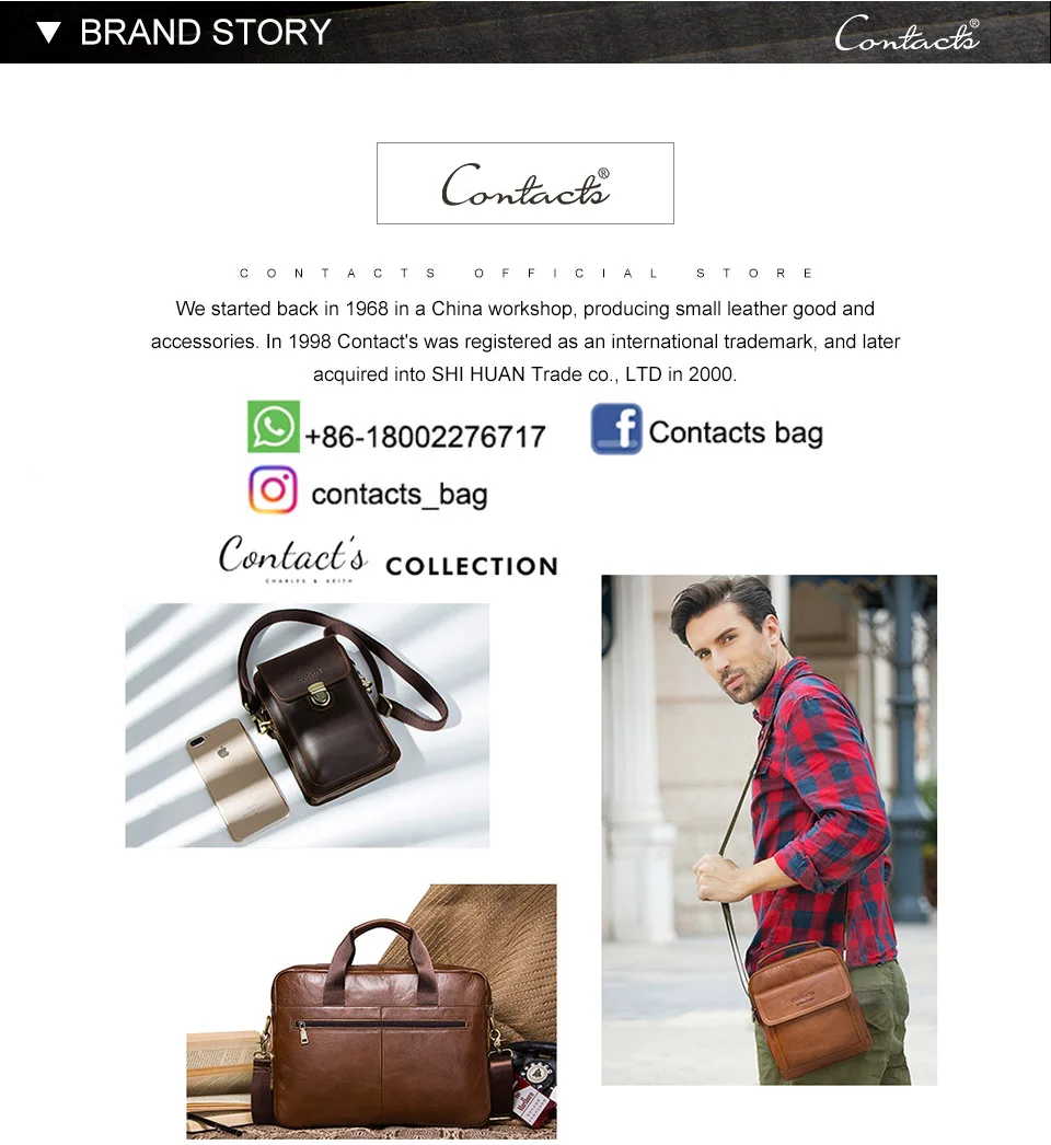 CONTACT'S Genuine Leather Short Wallets for Men RFID Vintage Coin Purse Card Holder Male Money Clip Women‘s Wallet Bag Handbag
