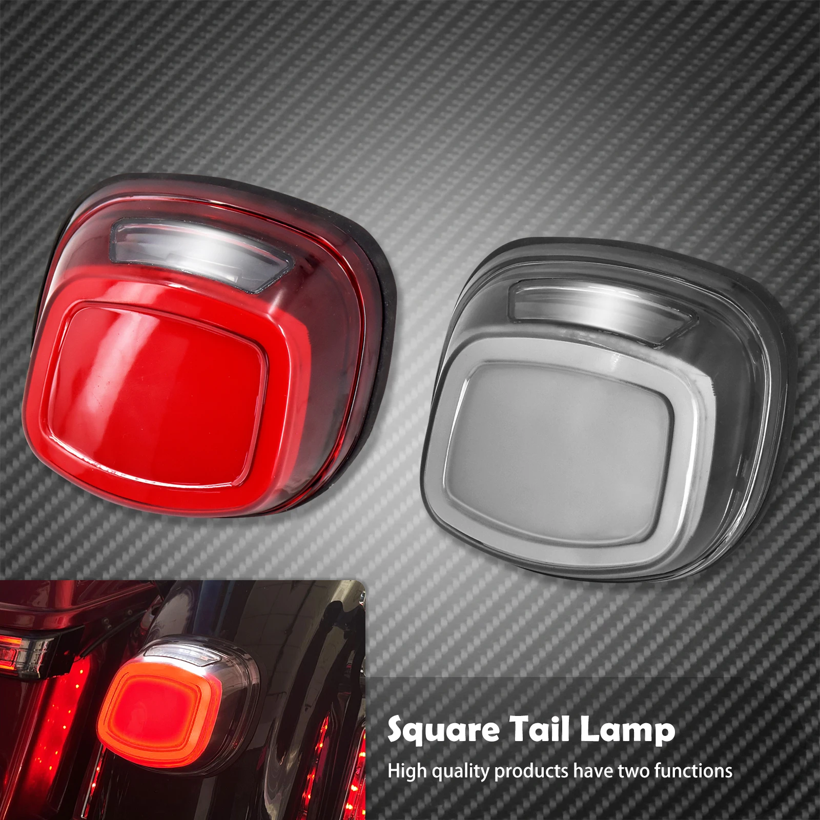 Motorcycle Led Brake Tail Light Fits For Harley Touring Electra Glide Road Glide Softail Sportster XL883 XL48 Dyna FLD Fat Boy