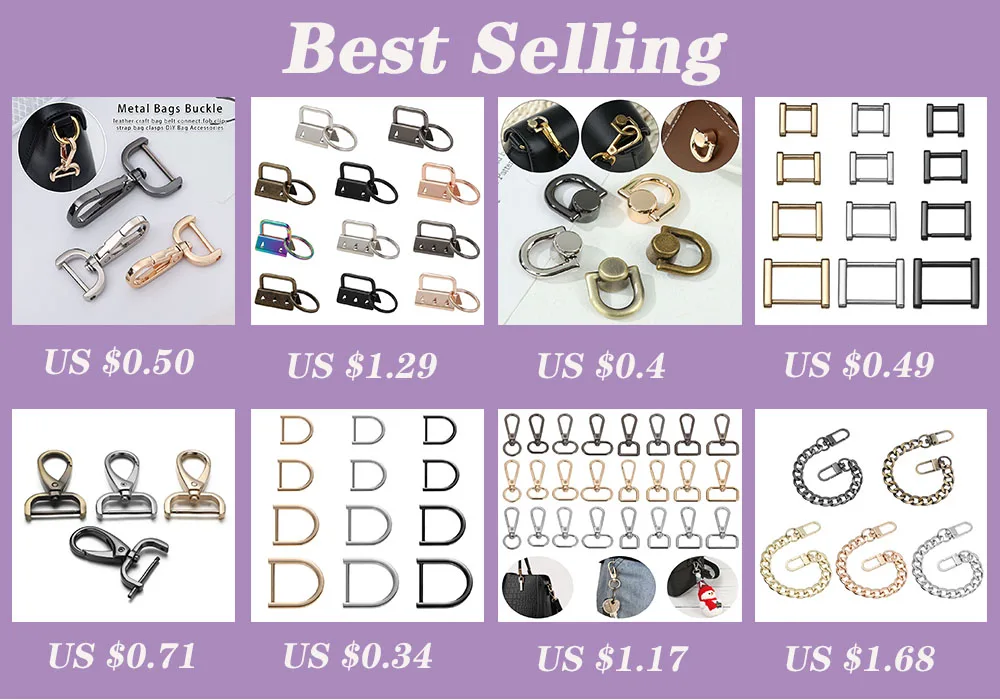 1pc DIY Metal Detachable Snap Hook Trigger Clips Buckles for for Leather Craft Bag Strap Buckles Handle Shoulder Webbing