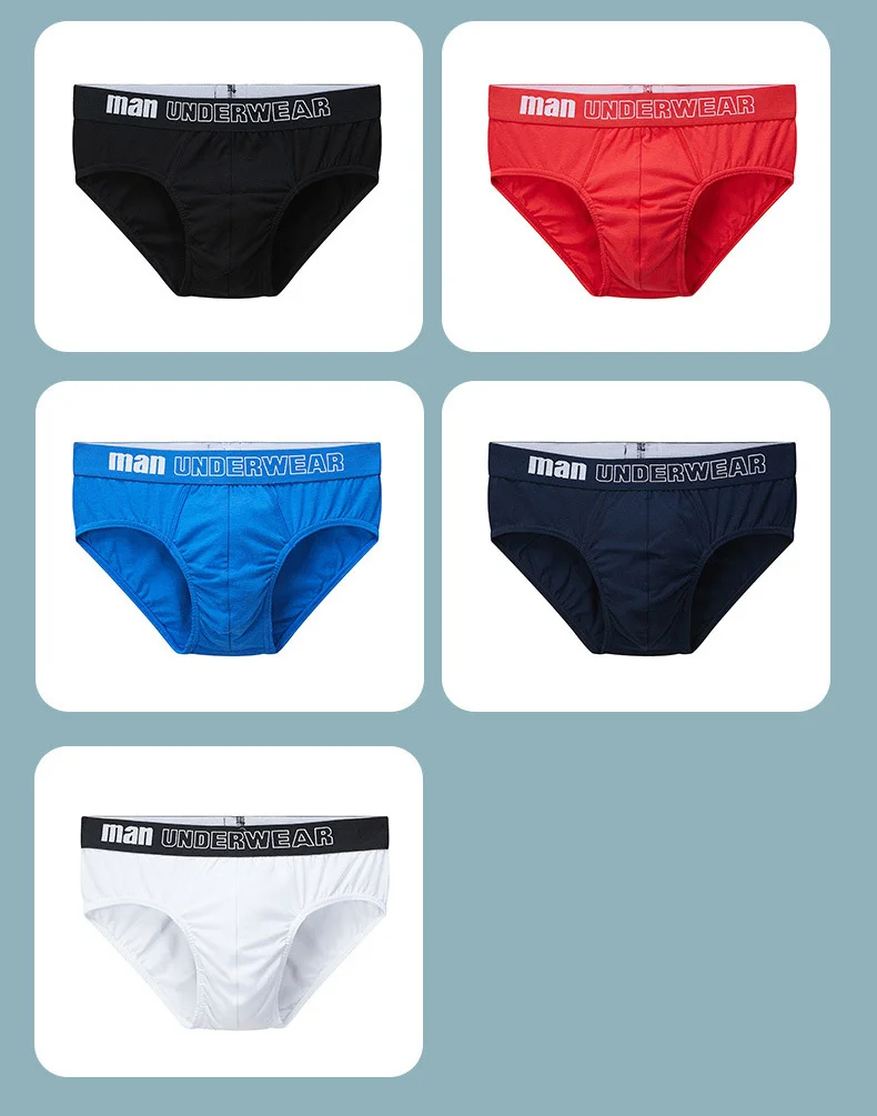 Cotton Briefs Mens Comfortable Underpants Man Underwear M L Size Sexy Man Boxers Breathable Underwear