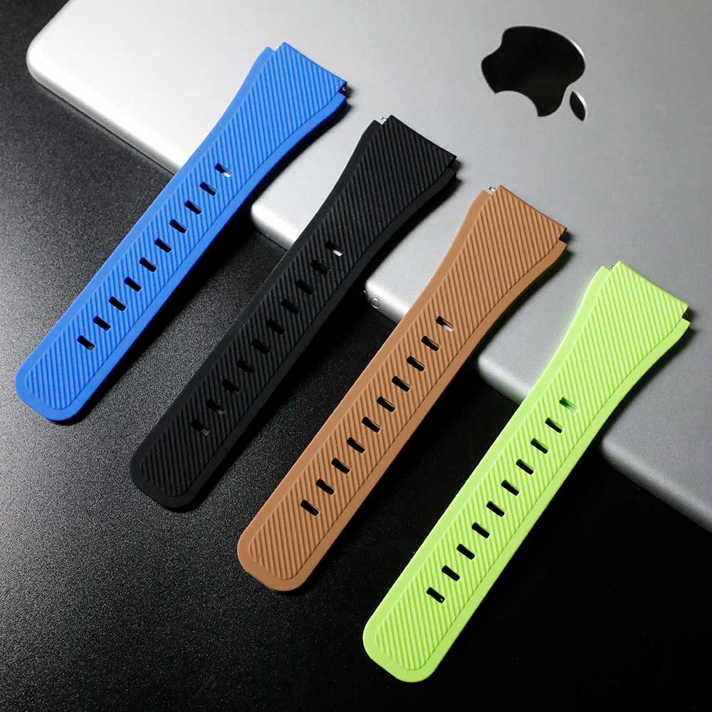 20MM 22MM Silicone Strap for Samsung Galaxy Watch 4 5 6 7 44mm 40mm 5 Pro Classic 42 46mm 43 47mm Band Active 2 Gear S3 Bracelet