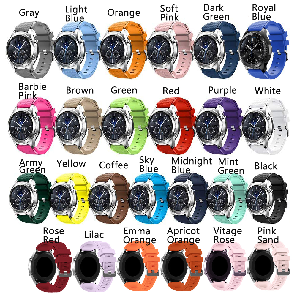 20MM 22MM Silicone Strap for Samsung Galaxy Watch 4 5 6 7 44mm 40mm 5 Pro Classic 42 46mm 43 47mm Band Active 2 Gear S3 Bracelet
