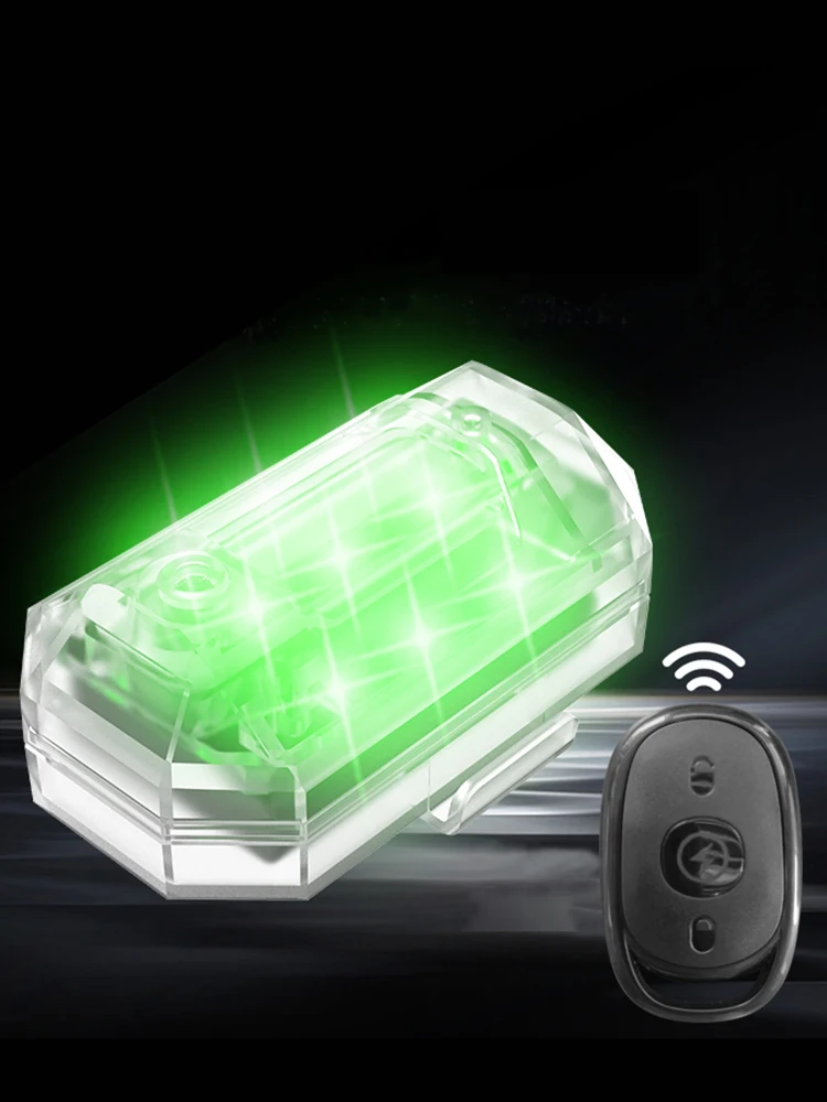1/2/4pcs Wireless LED Drone Strobe Light for Motorcycle Car Bike Remote Control Anti-collision Warning Light Signal Light
