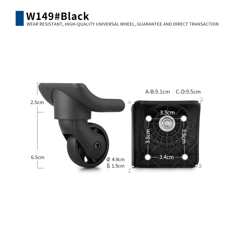 Suitable for Samsonite Luggage Wheel Accessories Trolley Case Suitcase Maintenance Replacement Shock-Absorbing Universal Wheel