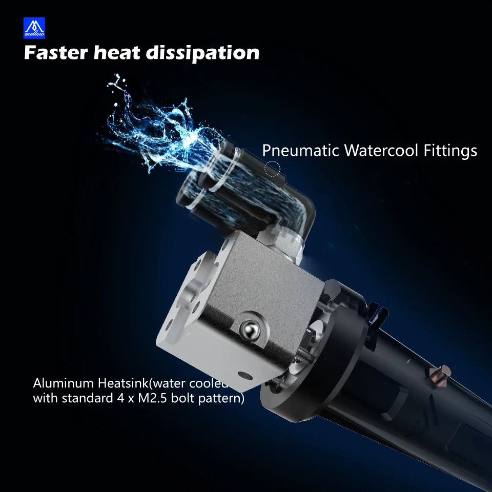 Mellow All Metal Goliath Air / Water V2 Hotend For High Speed 3D Printer Vzbot Voron HevORT Replace Dragon Crazy