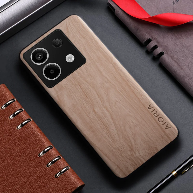 Case for Xiaomi Redmi Note 13 14 Pro Plus 5G funda bamboo wood pattern Leather cover for xiaomi redmi note 13 14 pro plus case