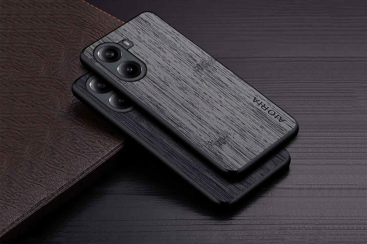 Case for Poco X6 Pro X7 Pro Poco M6 Pro Coque Bamboo Wood Pattern Leather Phone Cover Luxury Funda for Xiaomi Poco X6 Pro Case