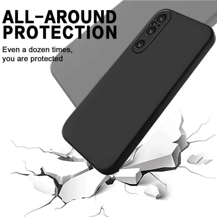 NewFlexibleLiquidSiliconeCaseForSonyXperia1VI10V5ProtectiveCoverBumperFundasCoqueCapaShell