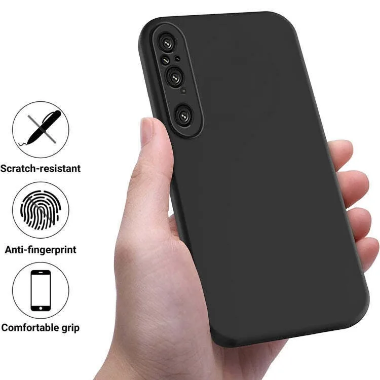 NewFlexibleLiquidSiliconeCaseForSonyXperia1VI10V5ProtectiveCoverBumperFundasCoqueCapaShell