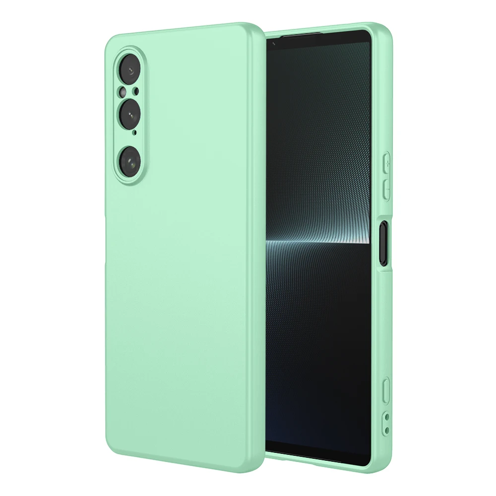 NewFlexibleLiquidSiliconeCaseForSonyXperia1VI10V5ProtectiveCoverBumperFundasCoqueCapaShell